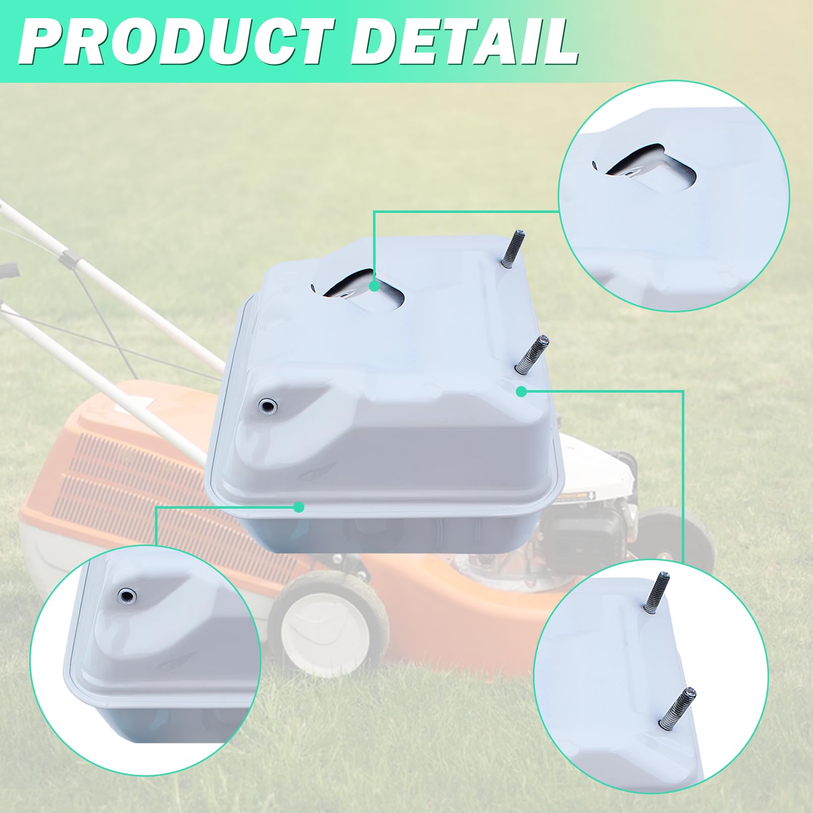 Tank Kit für Honda GX390 GX340 GX270 GX240 Motor, ADEFOL Kraftstofftank + Tankdeckel + Zündkerze + Kraftstofffilter + Kraftstoffleitung Benzintank Zubehör Ersatzteile 9 in 1