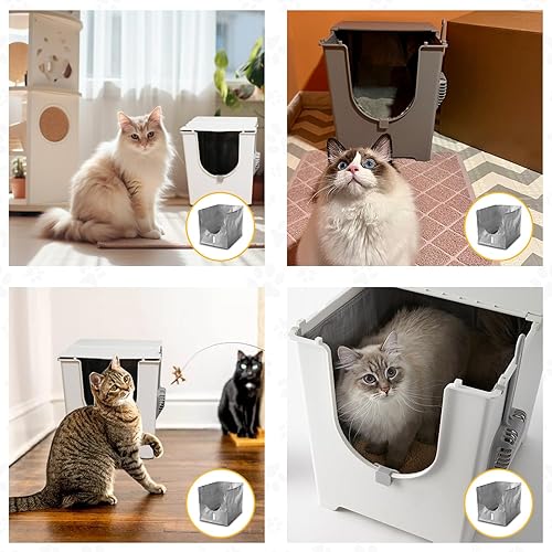 Miniatura 4 de Luxrise Liner F - Caja de arena con tapa Modkat - Revestimientos reutilizables para caja de arena abatible - Liner F para caja de arena para gatos