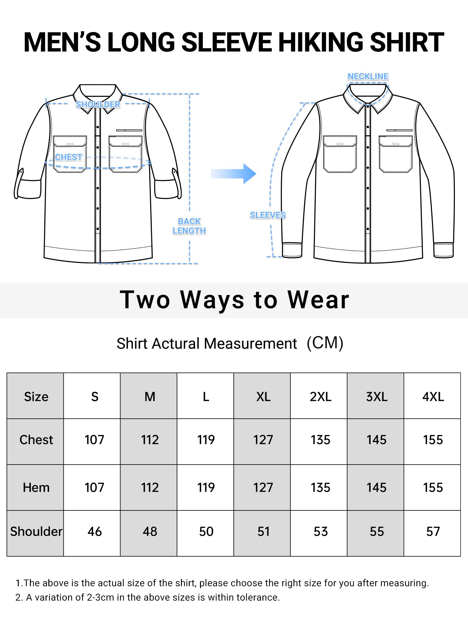 Outdoor Ventures Camisa de manga larga para hombre, camisa funcional para exteriores, de secado rápido, informal, transpirable, gris, S