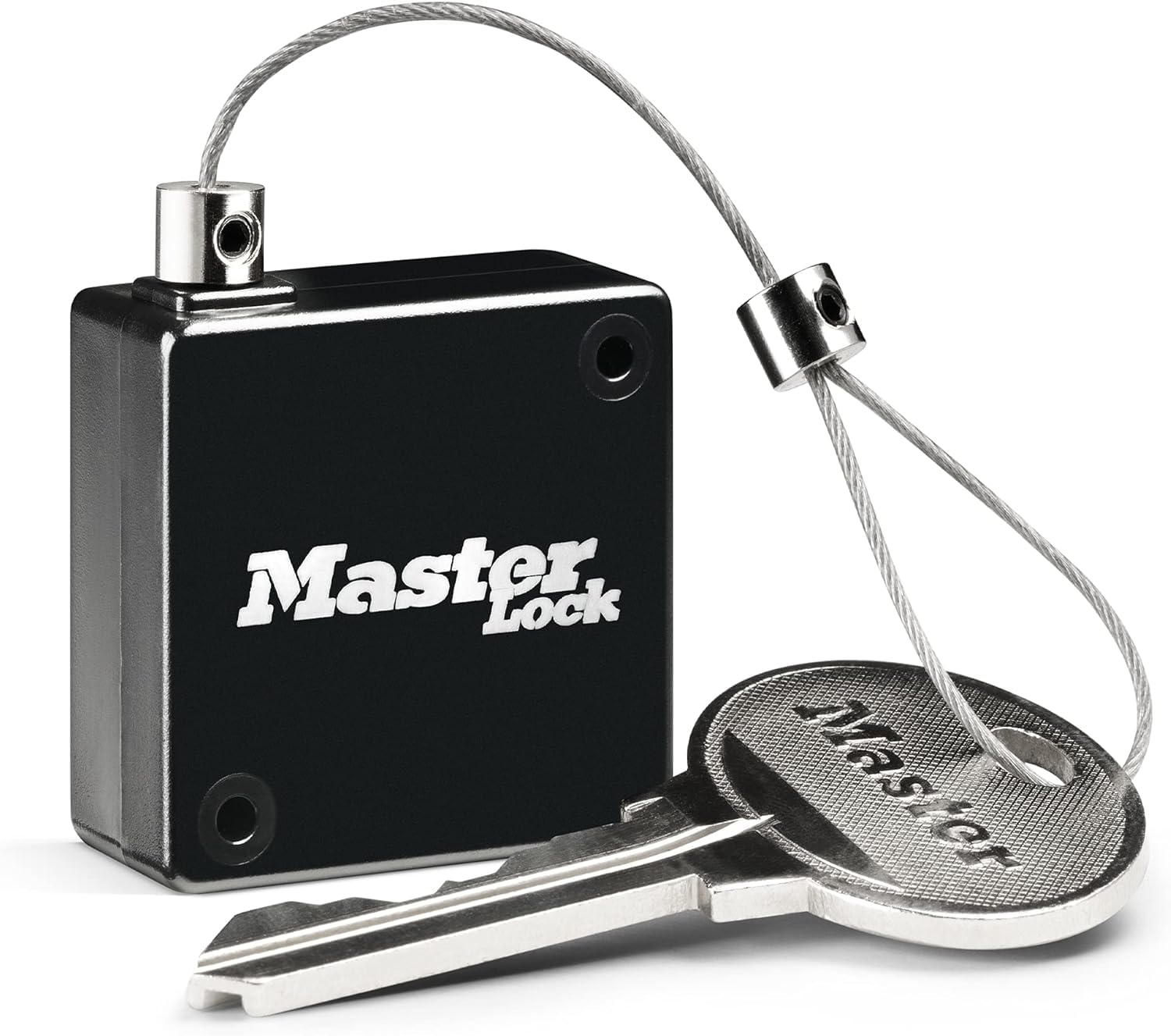Master Lock Caja Fuerte para Llaves certificada + Correa de Llaves retráctil [Extragrande][Montaje Mural] - 5426EURD - Caja de Seguridad Profesional
