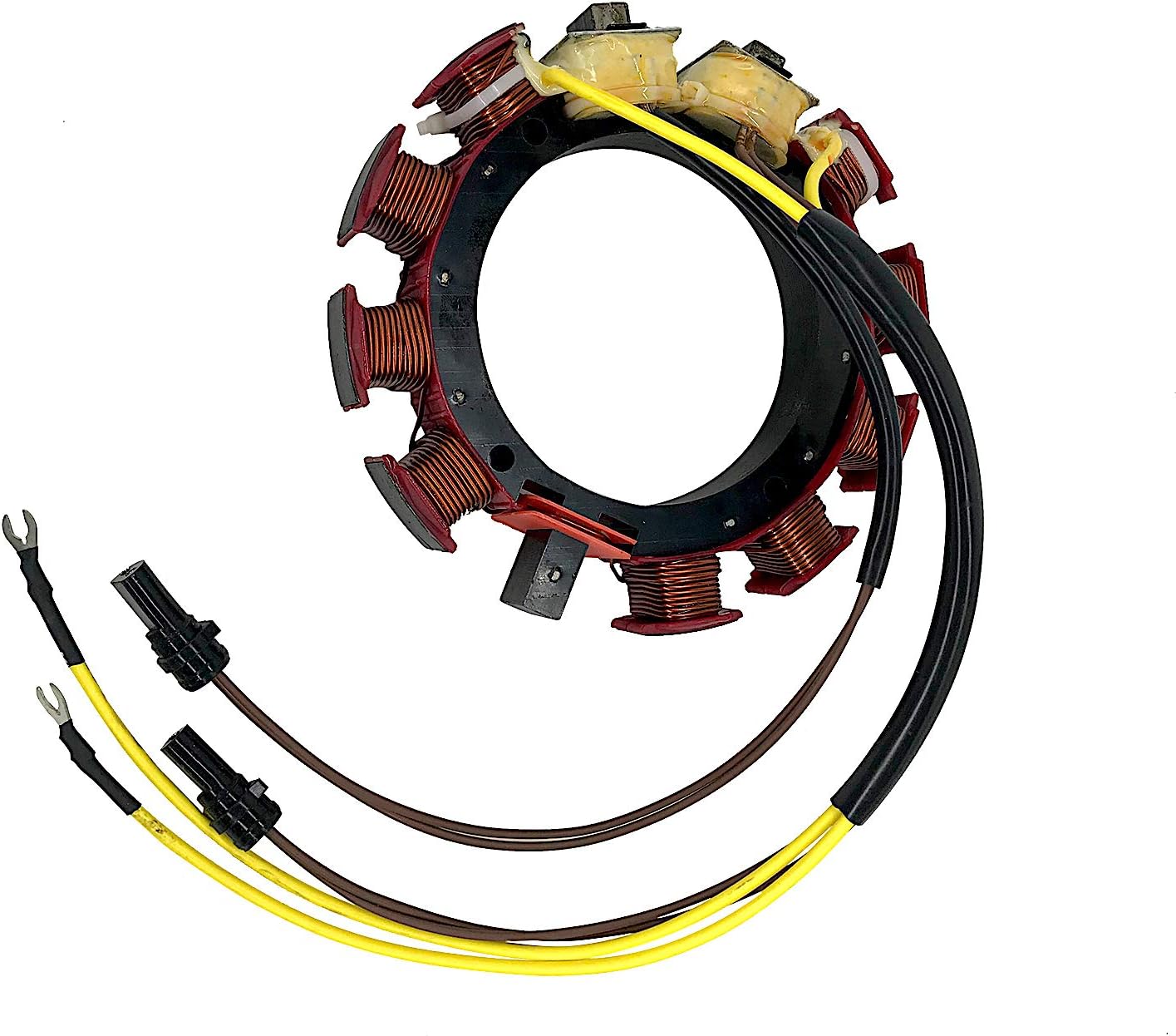 Stator for Johnson Evinrude 173-3668 173-3050 18-5868 582574 583050 583274 583668 763785 Outboard 150 155 175 185 235 HP 35 Amp 2 Stroke 6 Cylinder 1983-1988