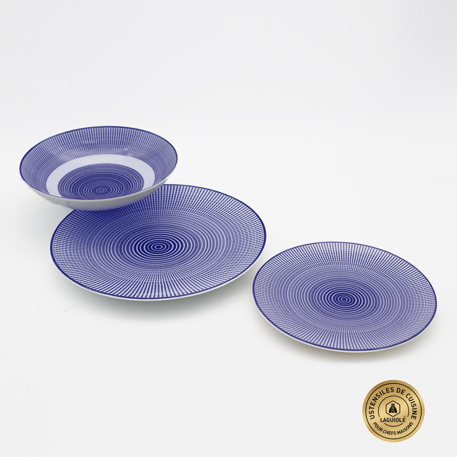 Laguiole - 18-Piece Porcelain EDA Blue Service