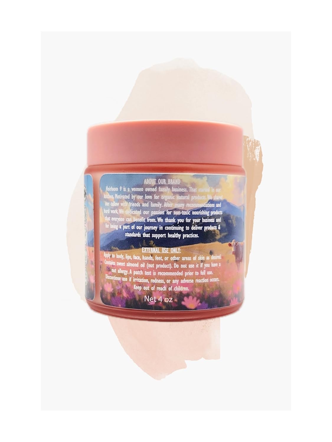 WHIPPED ORGANIC BEEF TALLOW LOTION, WITH WAGYU TALLOW, JOJOBA OIL, SWEET ALMOND OIL, VITAMIN E, CREAM, BODY BUTTER, UNSCENTED AND SCENTED (UNSCENTED)