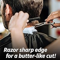 Vista 7 de JW - Juego de tijeras profesionales para cortar el cabello y tijeras de adelgazamiento con peine - Serie Razor Edge