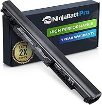 NinjaBatt Pro Battery for HP 807956-001 HS04 HS03 807957-001 807612-421 HSTNN-LB6U 255 250 G5 15-AY039WM 15-AY009DX 17-X061NR 15-BA009DX TPN-I119 15-AY041WM HSO4, Premium Cells - [4 Cells/2600mAh]