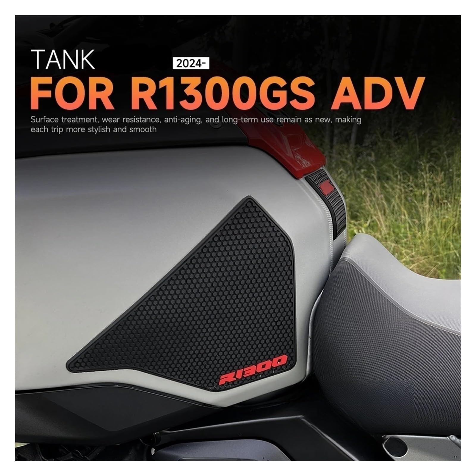 Motorrad-Kraftstofftank-Pad-Aufkleber Für BM& R1300GS | Anti-Slip Tank Pad Gummi Traktion Tankpad Aufkleber Schutz Aufkleber Für BM& R 1300 GS Adventure 2024 2025