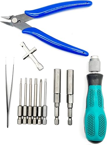 Miniatura 2 de Kit de tornillos RC para reparación de soporte de herramientas de automóvil, 600 piezas y destornilladores y tornillos RC, rotación de 360 grados