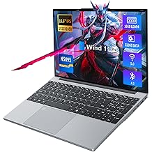 15.6 Inch Laptop, Laptops 16GB 512GB SSD, Laptop Computer N5095, Gaming Laptop, Traditional Laptop Computers 180 Angle Opening, Lap top Fingerprint Unlock Backlit Keyboard, 1920X1080 FHD IPS MINI-HDMI