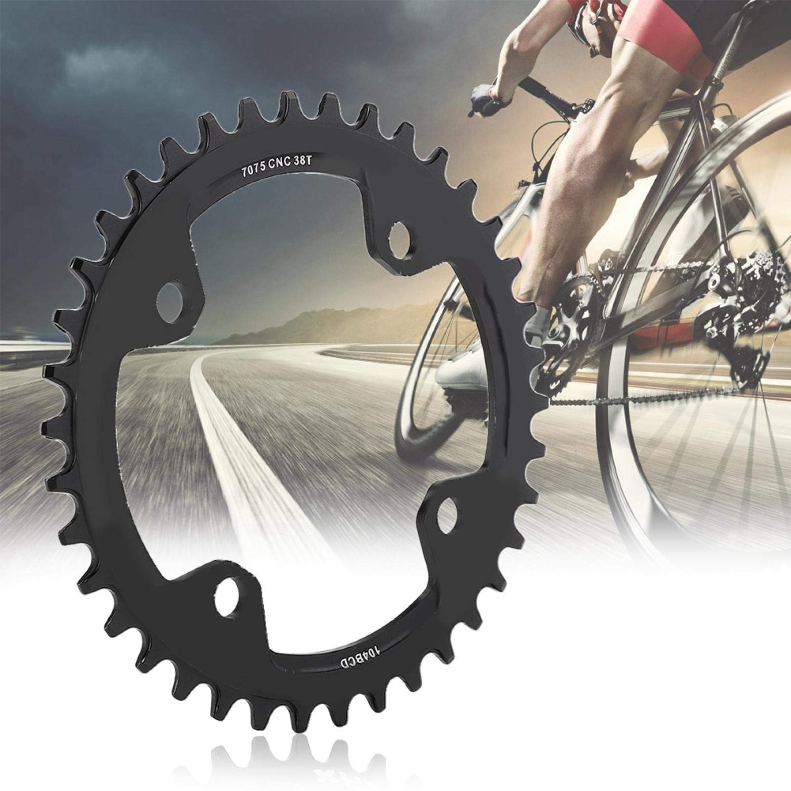 Corona Per Bici MTB 104 BCD – Stretta Larga In Alluminio – 32T/34T/36T/38T – Per Mountain Bike