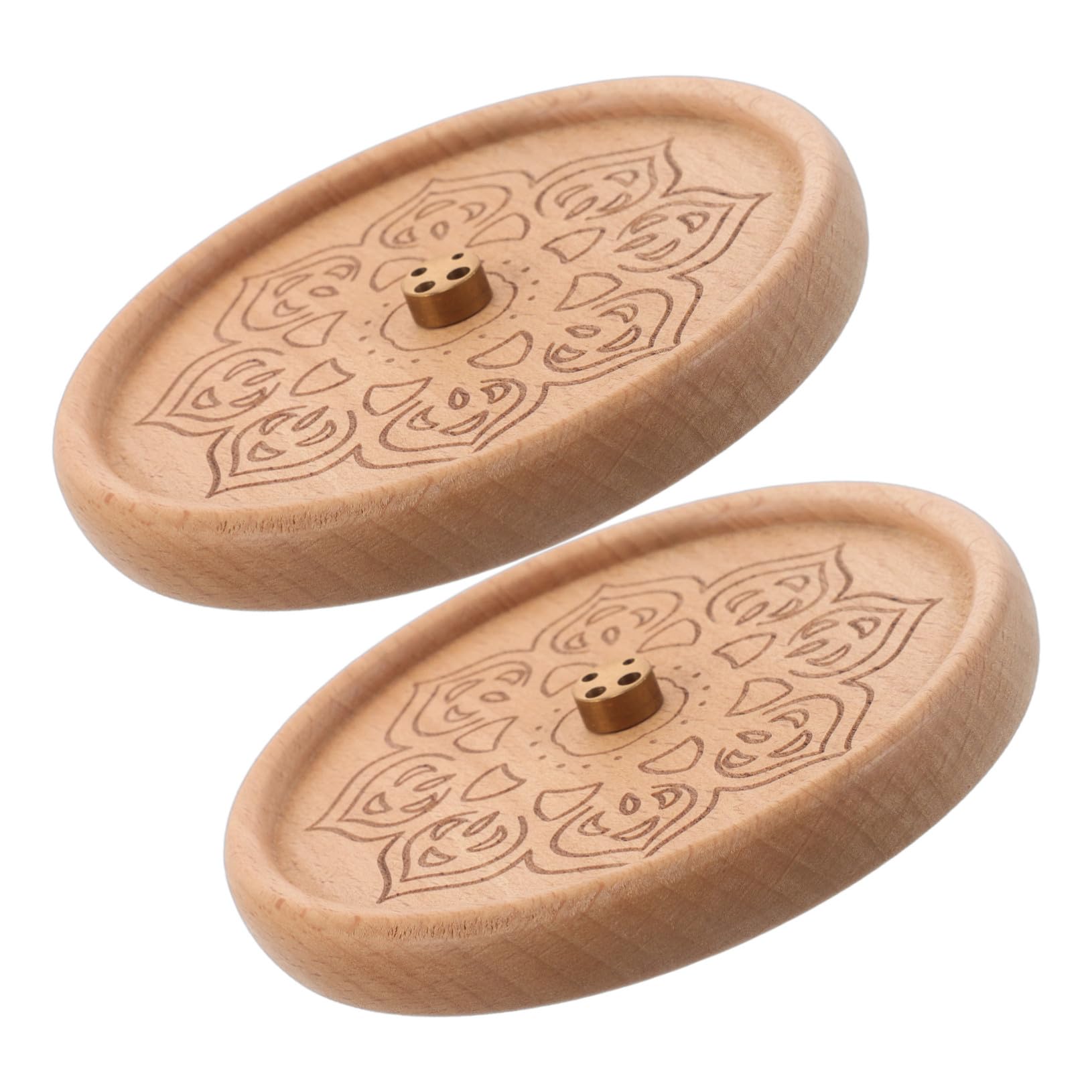 Porte-parfum fleur de lotus en hêtre pour une relaxation intense