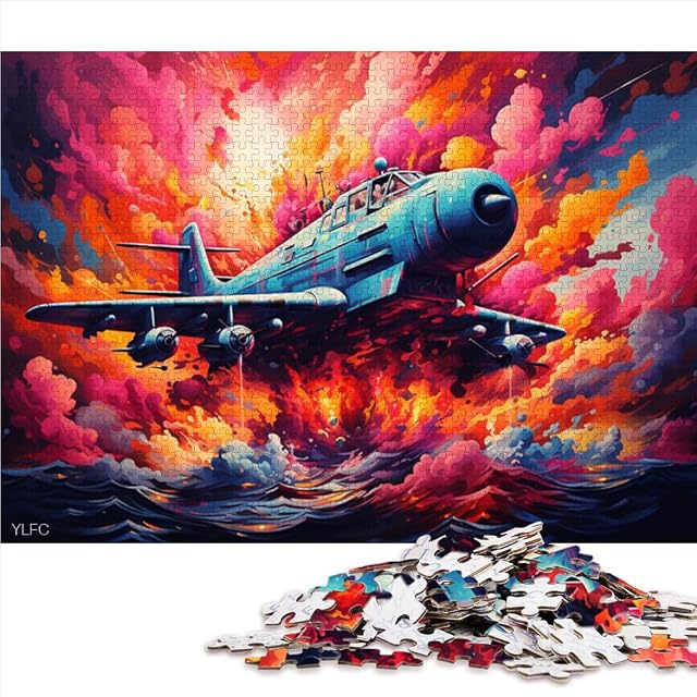 Foto 3 de 7 de Rompecabezas de 1000 piezas para adultos, avión difícil, rompecabezas duro de 14.95 x 20.47 pulgadas