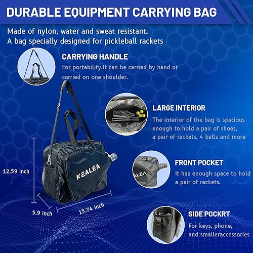 Miniatura 6 de Paleta de pickleball duradera para deportes al aire libre, regalos integrados en fibra de vidrio superficie Pickleball