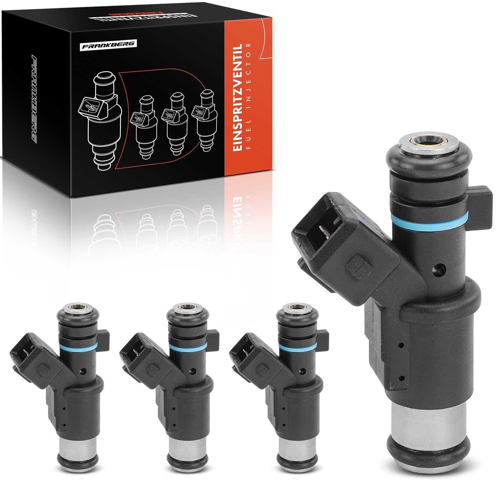 Frankberg 4x Buse d'injecteur de carburant 01F002A | Compatible avec: Xsara N1, berline 206, 306 7B N3 N5, Berlingo/Berlingo Premier monospace GFK GJK MF
