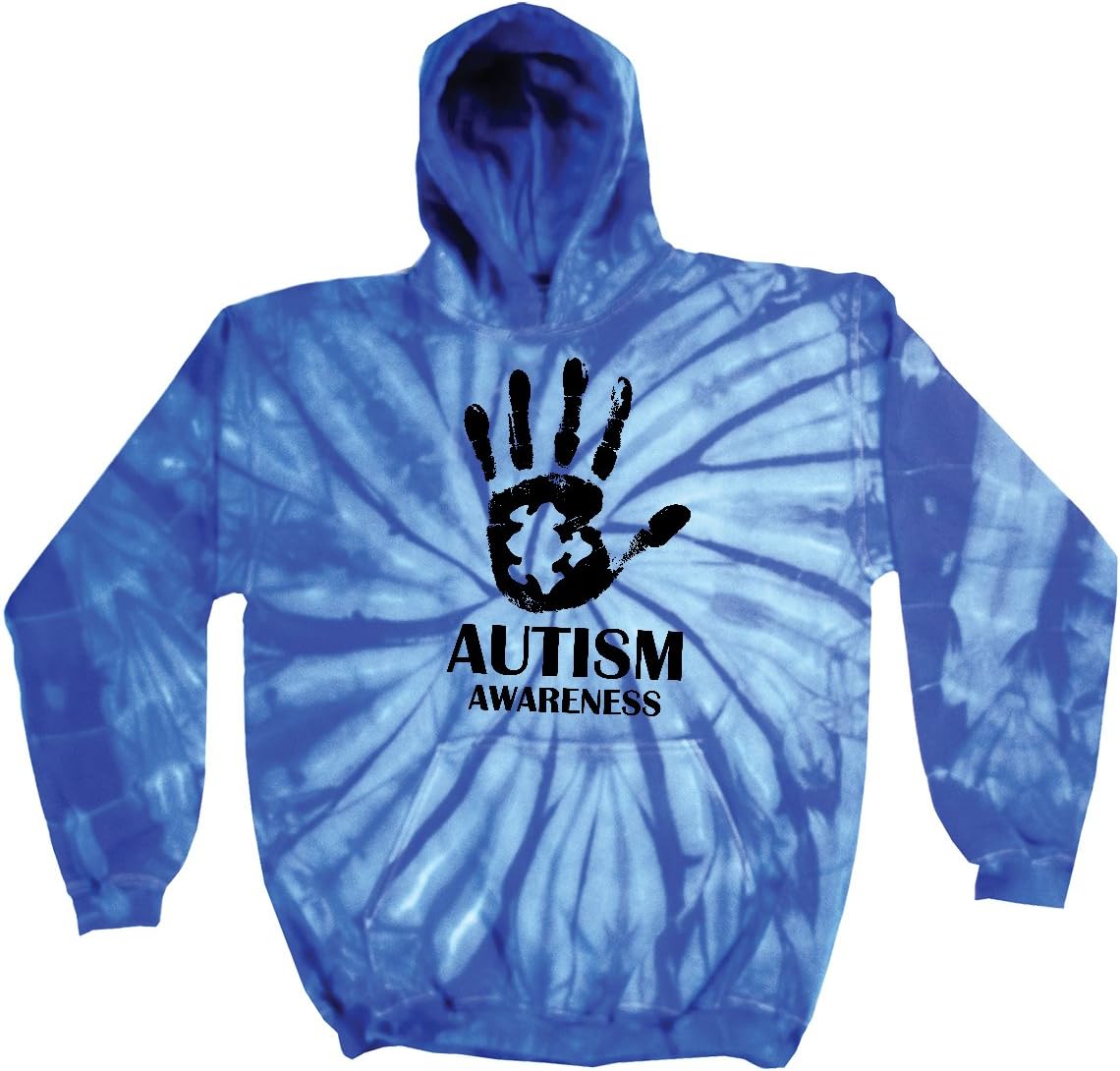 Buy Cool Shirts Autism Awareness Hand Tie Dye Hoodie