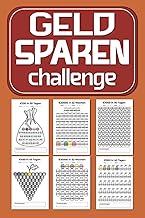 Geld Sparen challenge buch: Budget Planner Challenge Deutsch | Geld Sparen Herausforderungen |100€, 150€, 200€, 300€, 400€, 500€, 800€, 1000€, 10000€ + Und mehr
