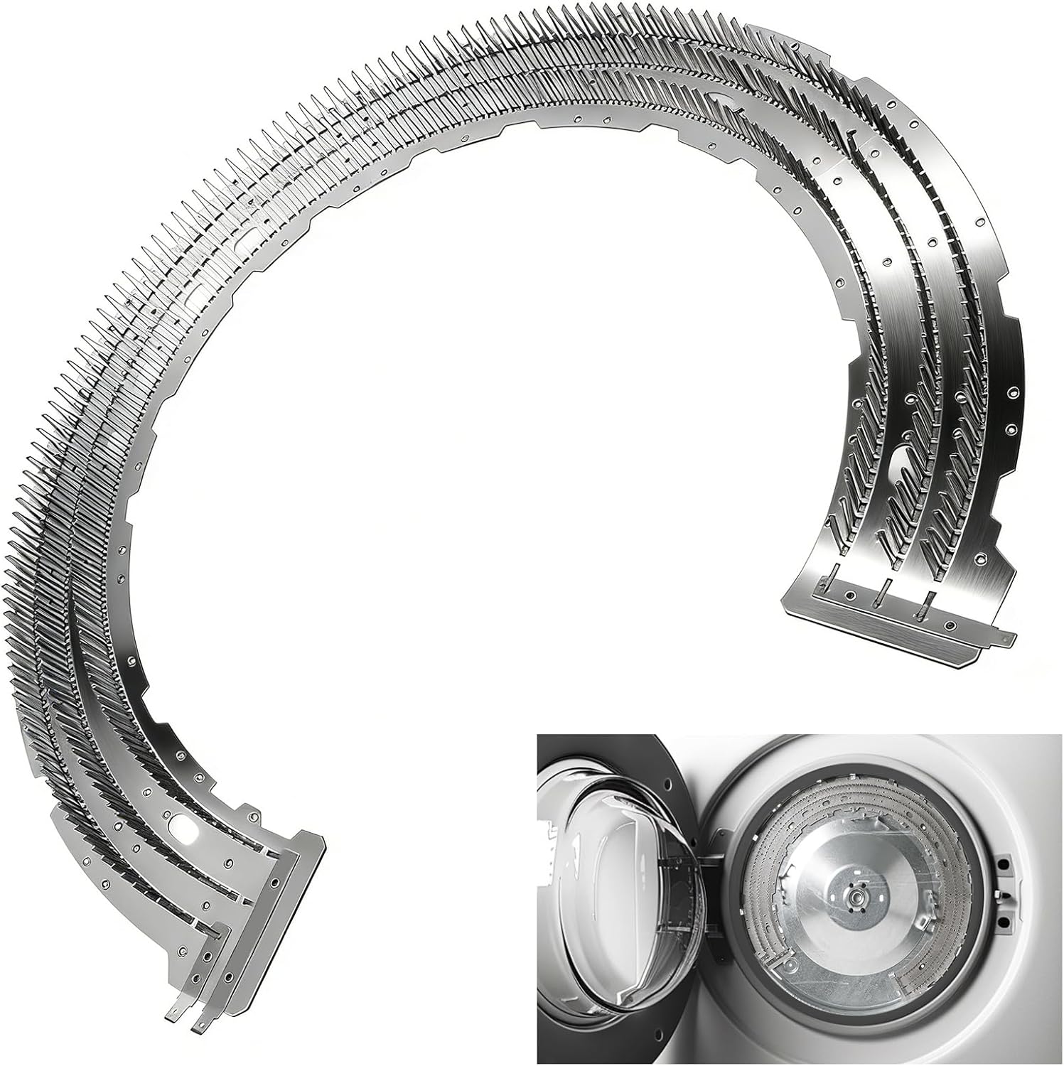 WE11M10001 Dryer Heating Element Replacement Parts Compatible with Most GE Dryer Laundry MICA Heater Replace 17380082 WE11M0032 3029257 PD00025955 AP5793359 PS8756702 EAP8756702