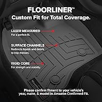 Vista 3 de WeatherTech Revestimiento de suelo personalizado para VW Atlas - Juego completo (441084-1-4-3), negro