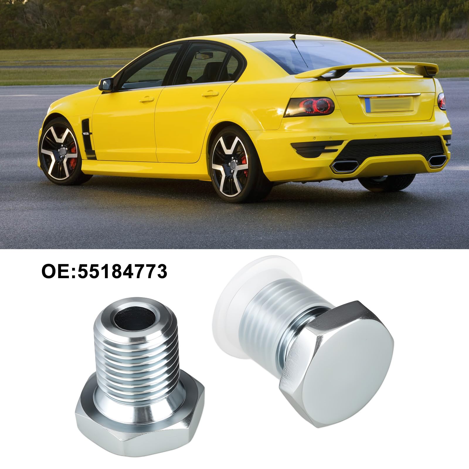 Tappo Coppa Olio 2 Pezzi 55184773 M12x1,25mm Compatibile Con Abarth Compatibile Con Fiat