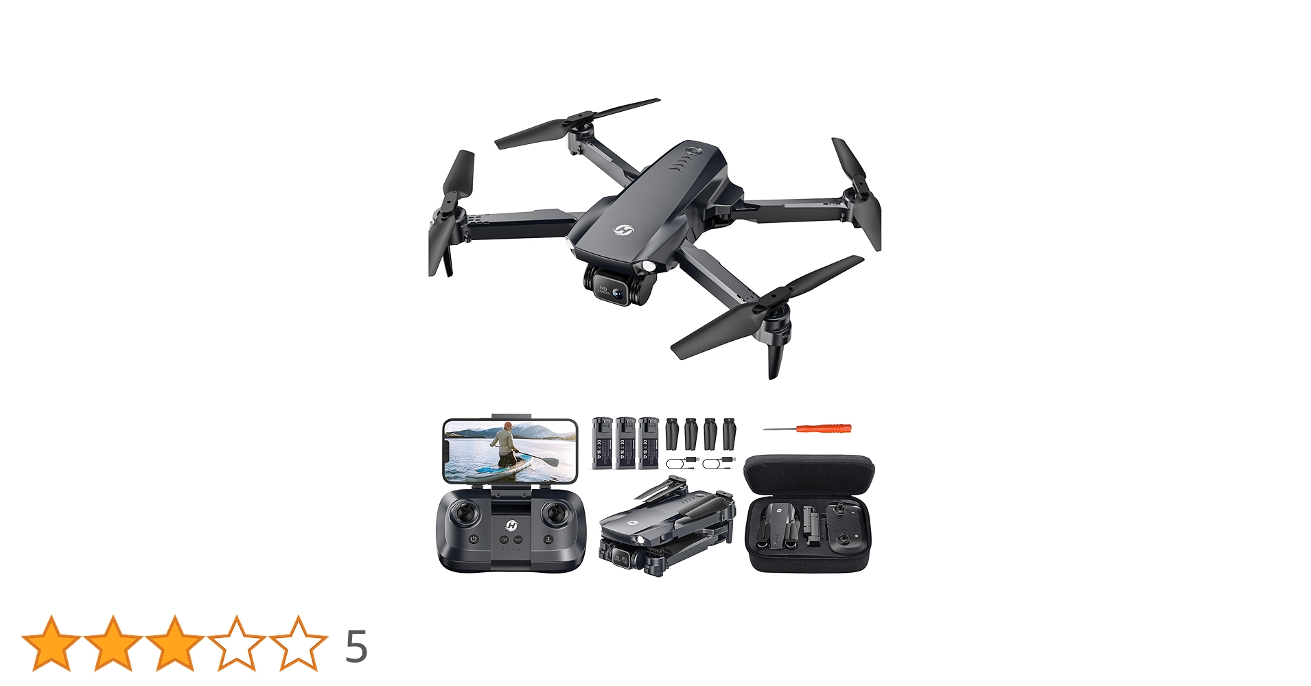 一日限定価格　ドローン HOLY STONE　HS720　高画質4kカメラ付き Amazon.co.jp: Holy Stone ドローン カメラ付き 小型 1080P