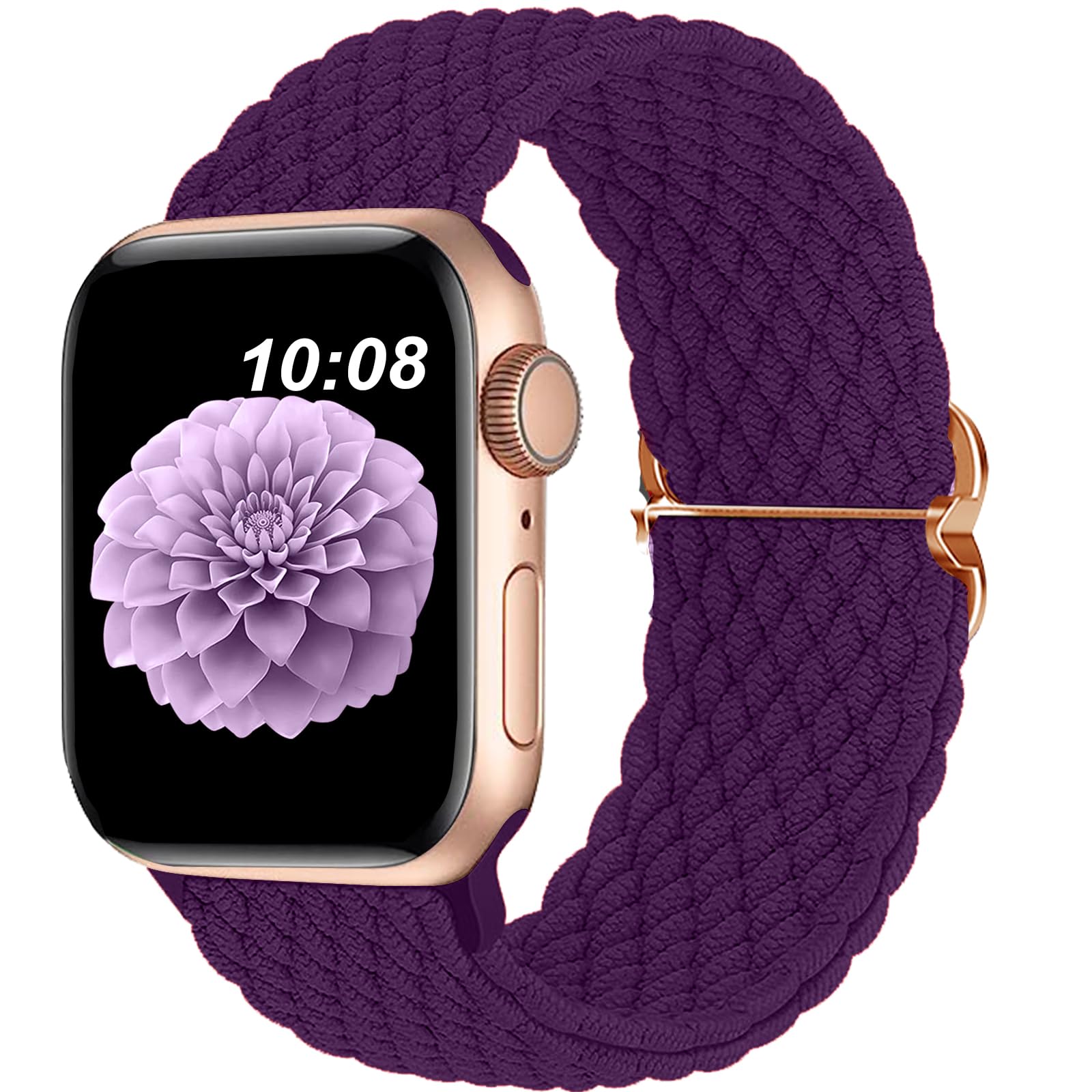 DOBSTFY Compatible with Apple Watch Band 38mm 40mm 41mm 42mm 44mm 45mm 46mm 49mm for Women Men,Stretchy Braided Apple Watch Strap for iWatch Series 10