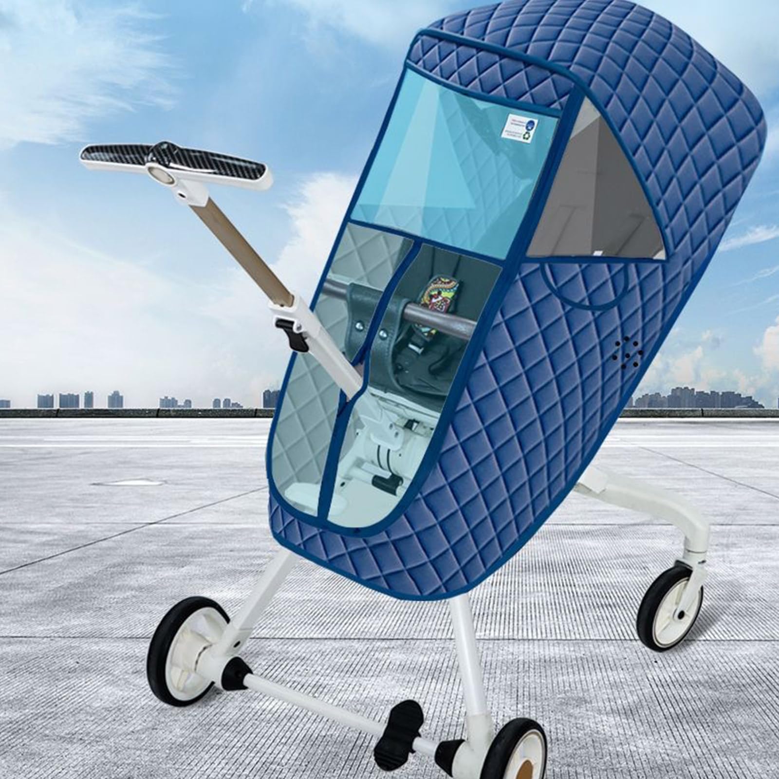 Accessorio Per Passeggini Amichevole Con Design Traspirante E Isolamento Ispessito Comfort Del Bambino Protezioni Antivento Copertura Passeggino Isolata Termicamente