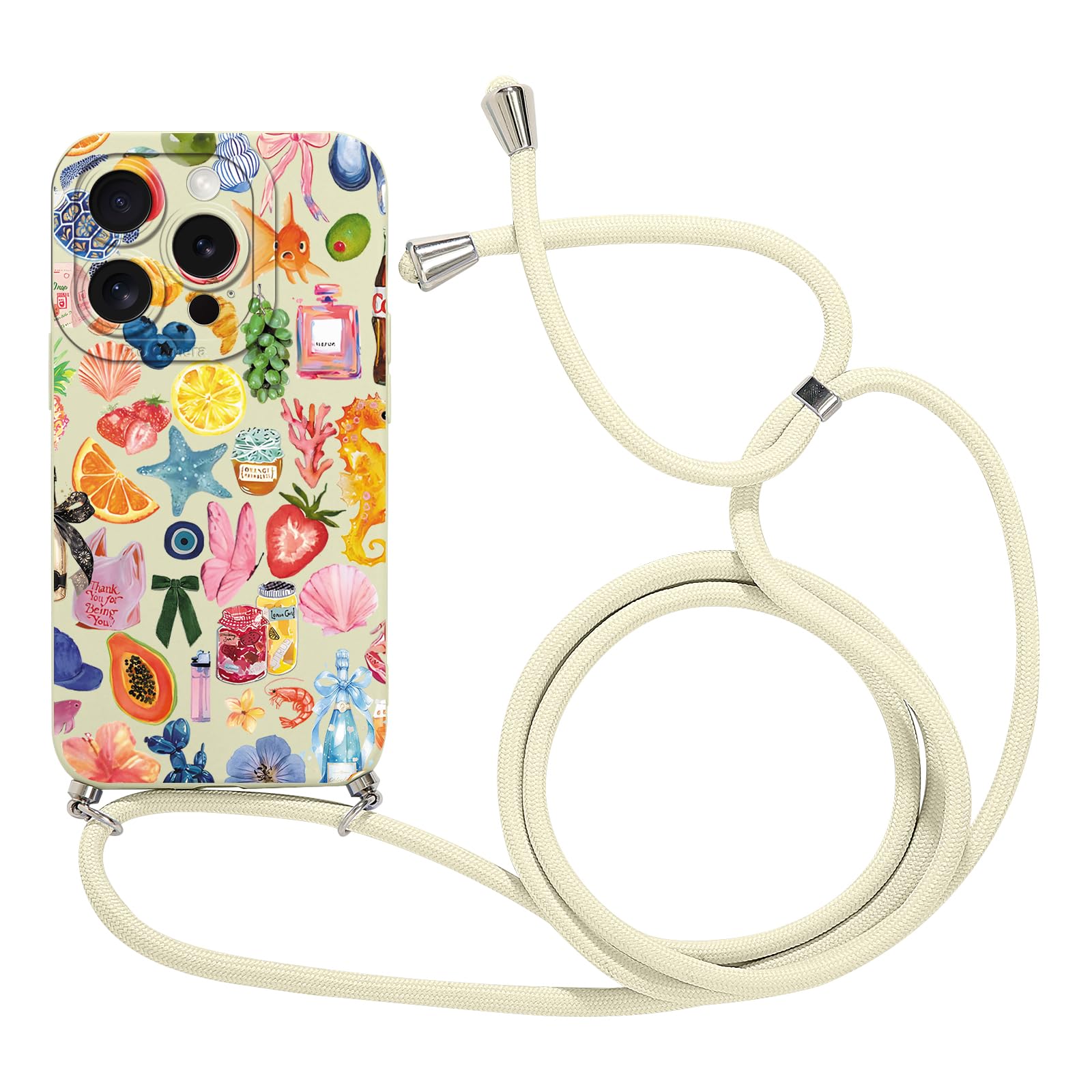 Funda De Silicona Con Cordón Ajustable Para IPhone 17 Pro Max – Verde, Suave Y Antigolpes