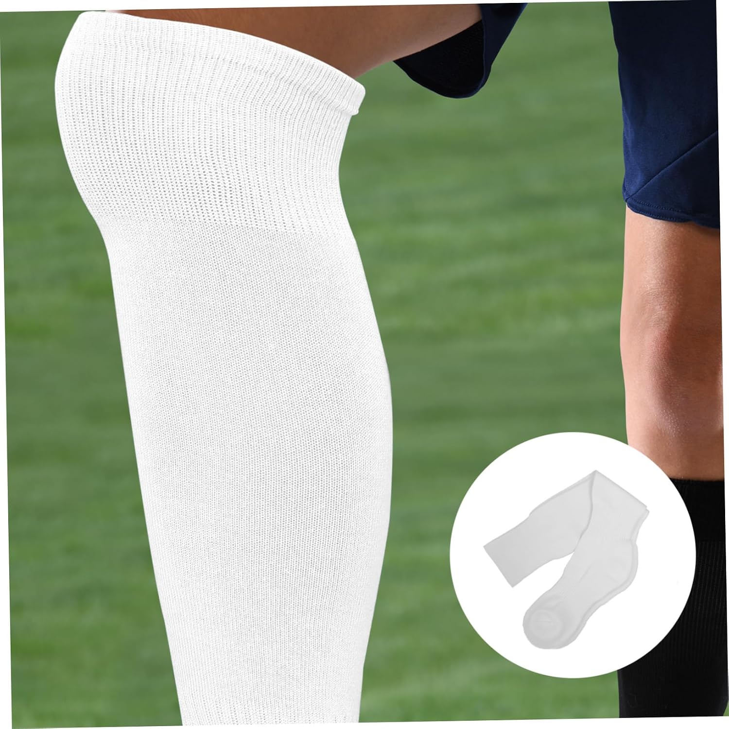 Milisten 2 Pairs Long Sports Socks Elastic Soccer Socks Comfortable Adults Soccer Stockings Youth Baseball