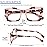 REAVEE 3 Pack Oversized Square Reading Glasses Oprah Style for Women, Blue Light Blocking Large Frame Computer Designer Fashion Readers with Spring Hinge (Black/Pink Tortoise/Tortoise Pink,1.5)