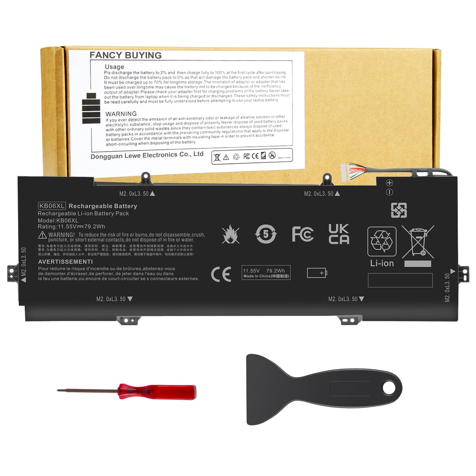 Amazon.com: KB06XL 902499-856 902499-855 902401-2C1 Battery for HP