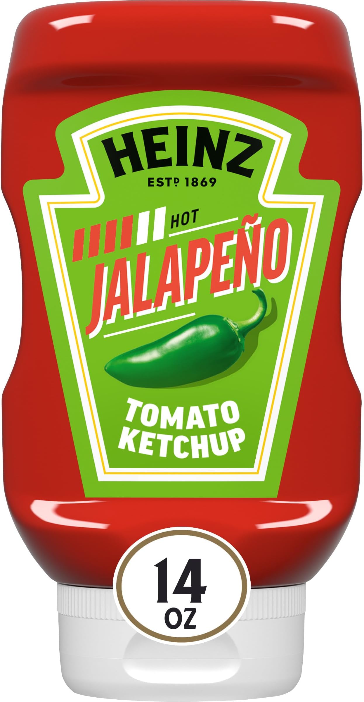 Heinz Jalapeno Tomato Ketchup Blended with Jalapeno (14 oz Bottle)
