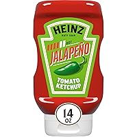 Vista 38 de Heinz Ketchup de tomate mezclado con chipotle, botella exprimible de 14 onzas