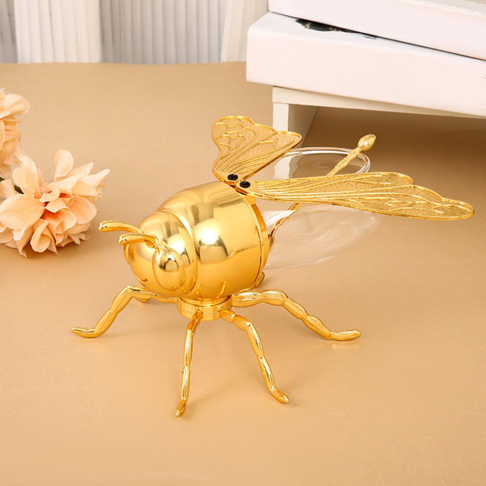 Pot à Forme D'abeille, Sucrier Multifonctionnel, Objet Décoratif Original, Boîte à Sucre Ou Pot à Condiments pour La Maison, Les Fêtes et, 18cmx13cmx10cm