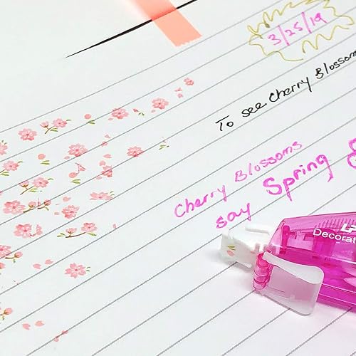 Miniatura 7 de Allydrew Bolígrafos de máquina adhesivos, suministros de papelería decorativos para oficina en casa, escuela, naturaleza