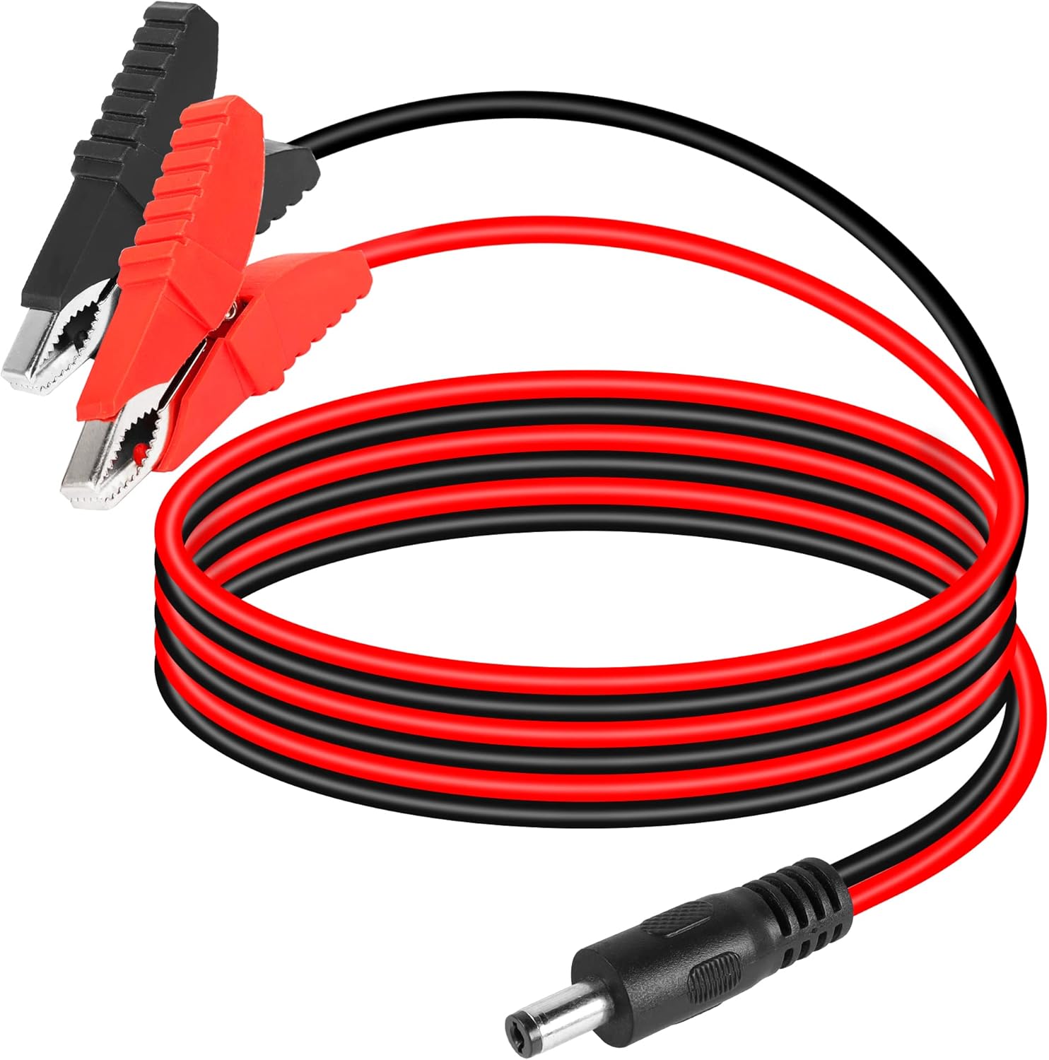 GELRHONR Pinces Crocodile de Batterie vers rallonge dc5,5x2,1mm, Pinces