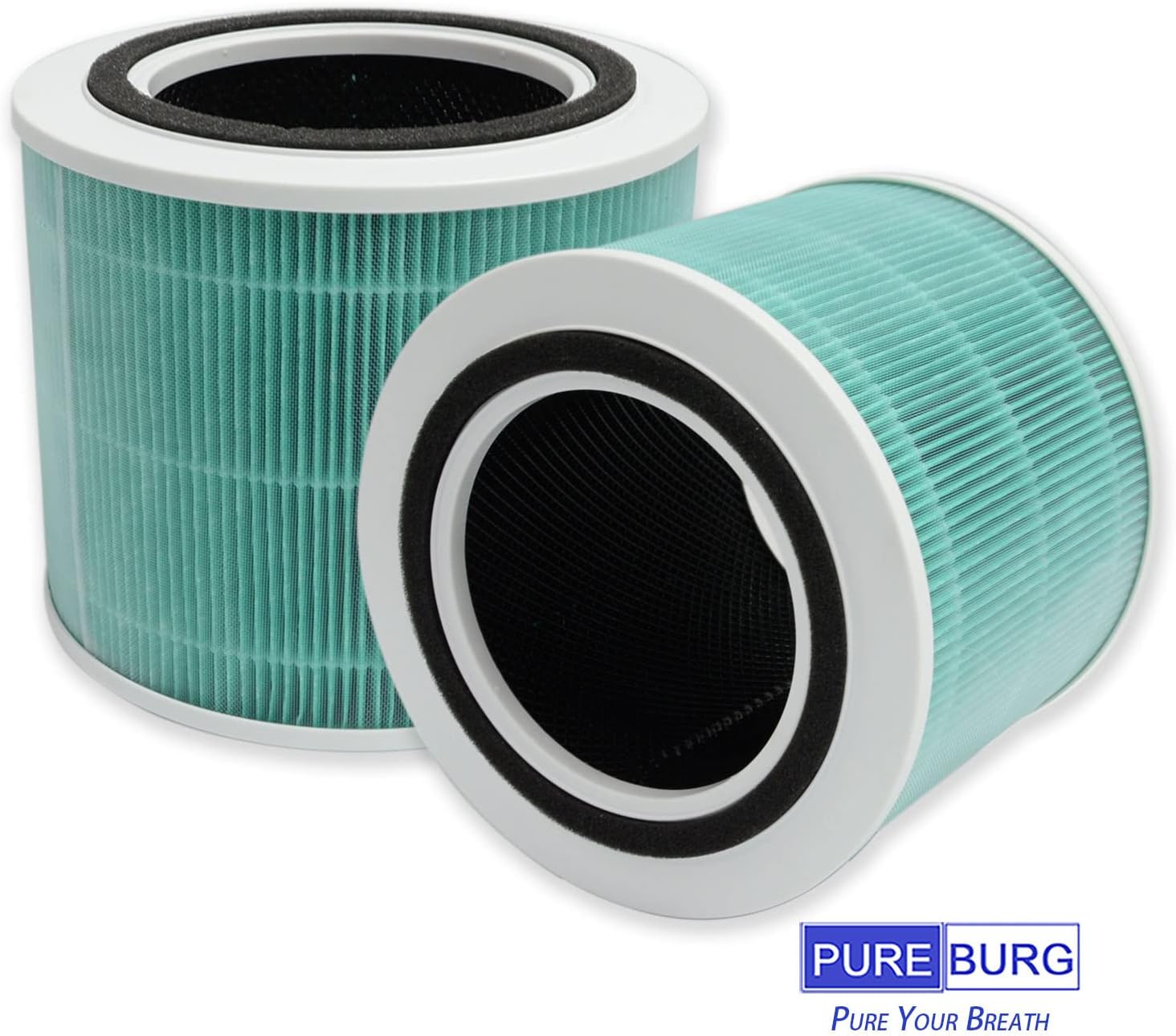 PUREBURG Replacement Filters Compatible with TOPPIN Comfy Air Bridge 2 TPAP003 Air Purifier,2-Pack H13 HEPA 4-Stage Filtration Activated Carbon - Image 5