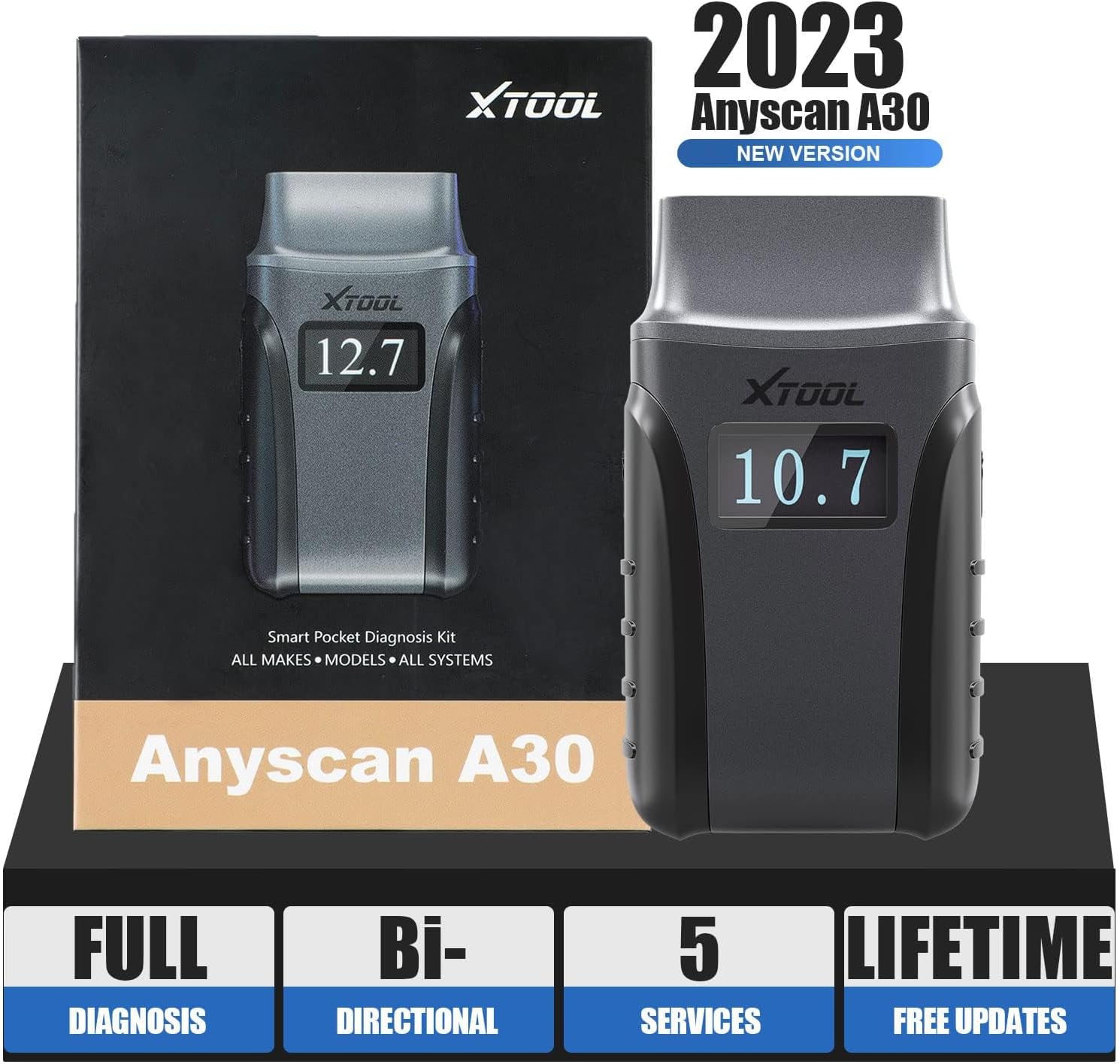 XTOOL OBD2 Scanner Anyscan A30 Wireless Bidirectional Car Diagnostic