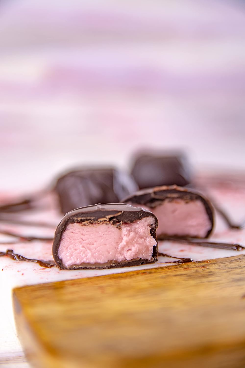 Wockenfuss Candies Raspberry Creams, Dark Chocolate - 1lb