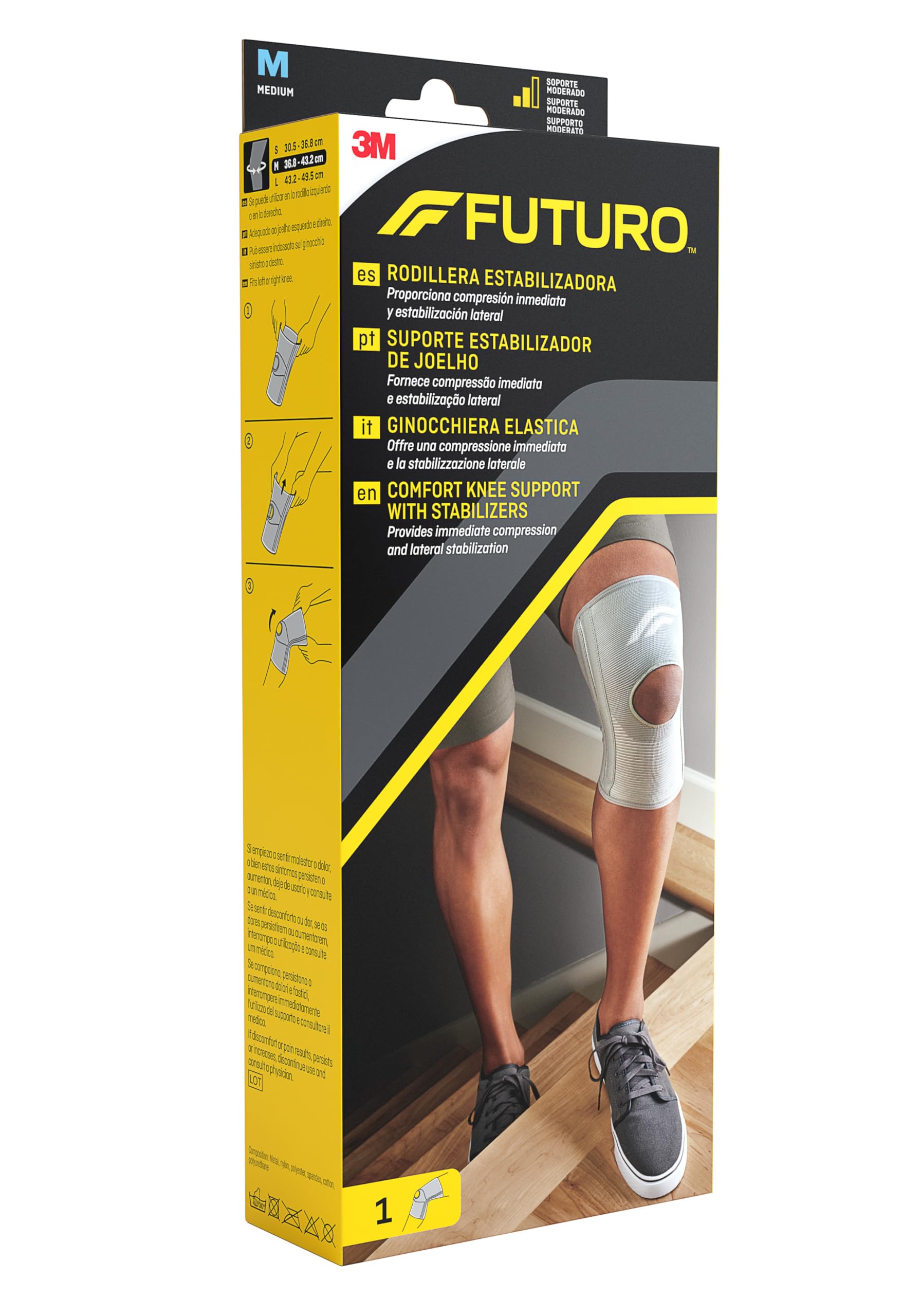 FUTURO Ginocchiera elastica 46164, M, 36.8 - 43.2 cm