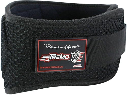 Miniatura 2 de ESTREMO Cinturón de neopreno para levantamiento de pesas de 6 pulgadas para ejercicios de entrenamiento de fitness, sentadillas, lumbar,