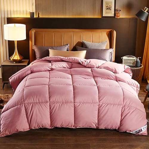 BOtizr Duvet Couette 2 Personnes,Couette Hiver Gris,Couette Blanche en Duvet d'o