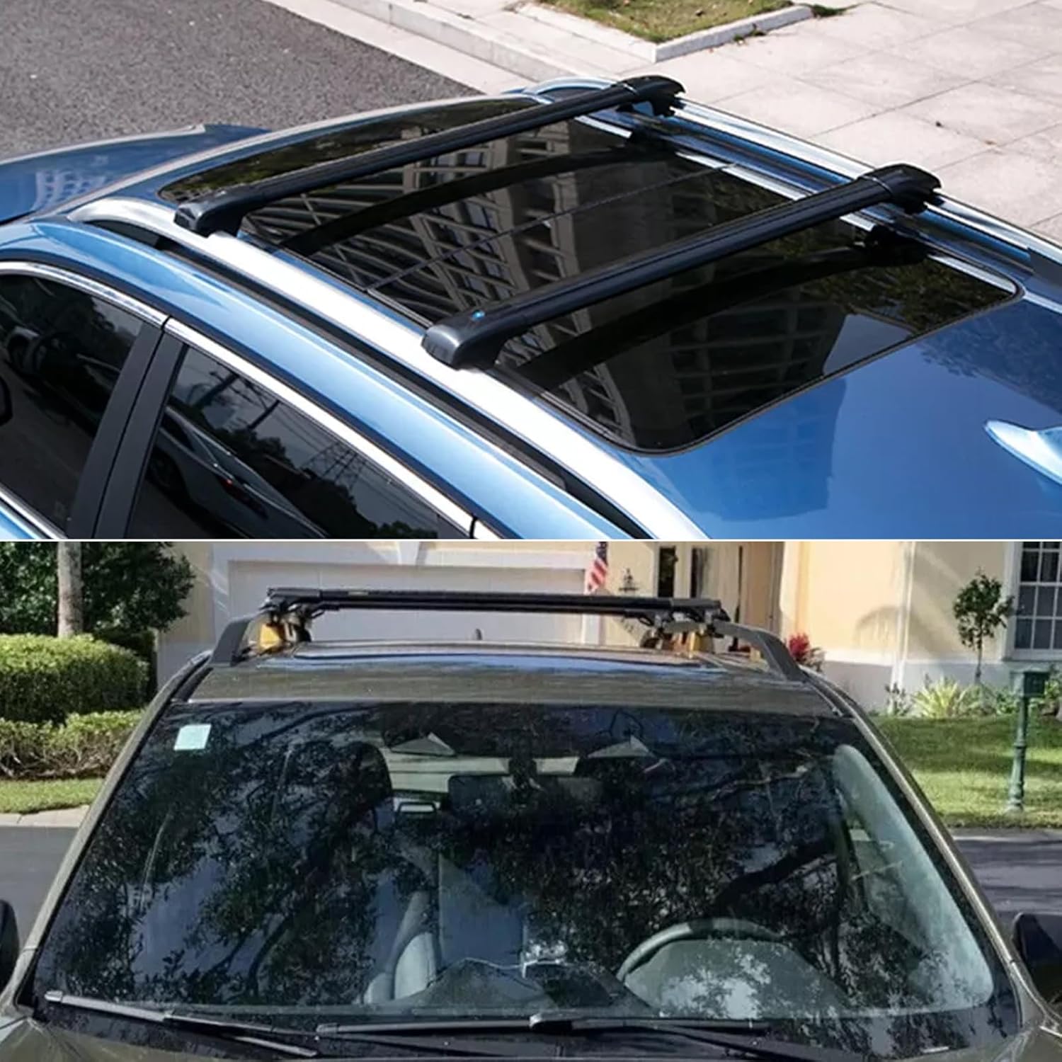 ZXMOTO Roof Rail Rack Cross Bars Crossbars Fits for Subaru Ascent 2019 2020 2021 2022 2023 2024Heavy Duty Aluminum for Roof Cargo Box,Ski,Kayak,Bike,Cargo Carrie