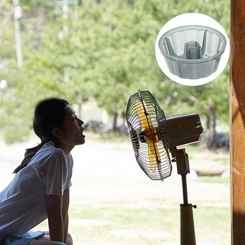 Miniatura 2 de Angoily 5 piezas de cubiertas de tuerca de ventilador de plástico cubierta de tuerca de ventilador de mesa de repuesto para mesa de pie pedestal