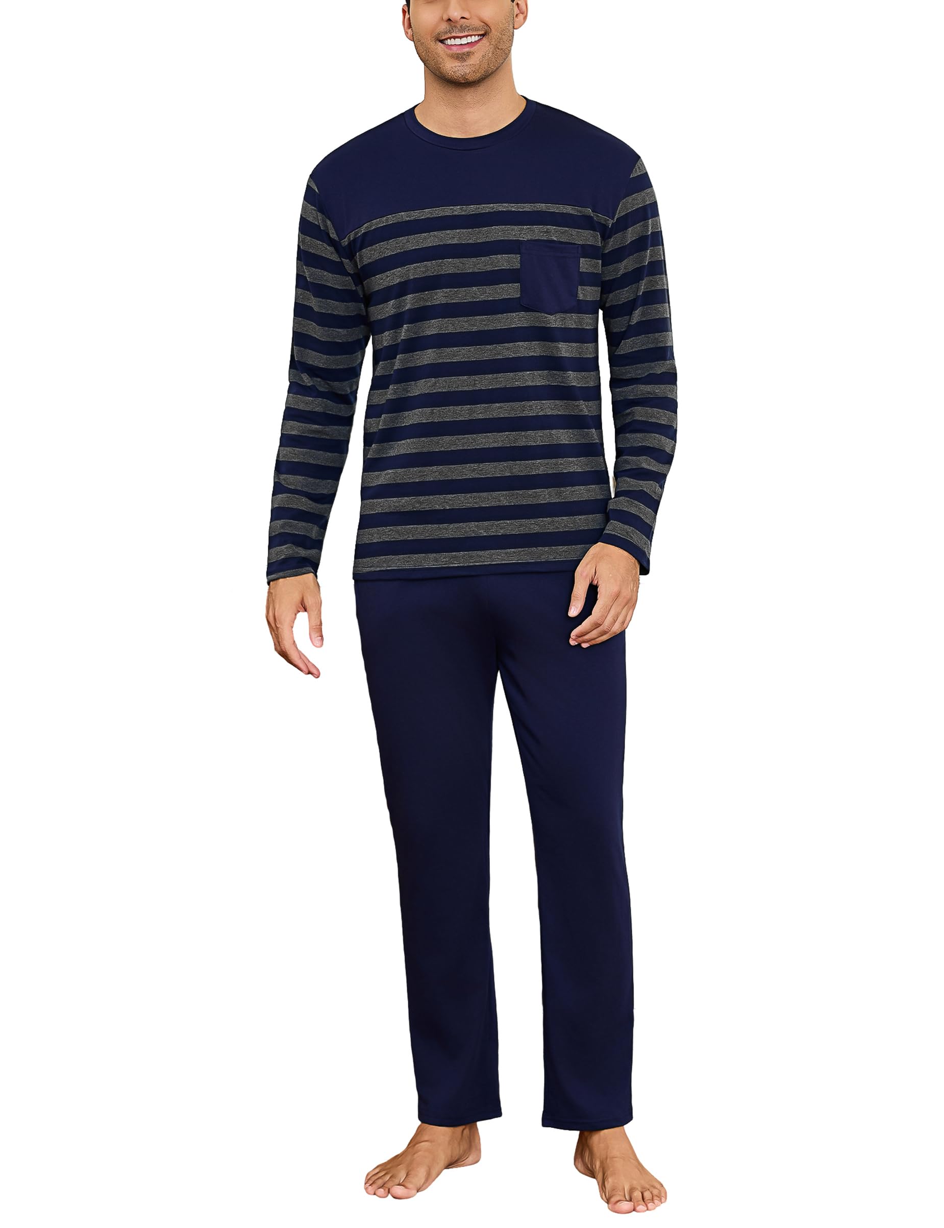 Bresdk Pyjama heren lange katoenen