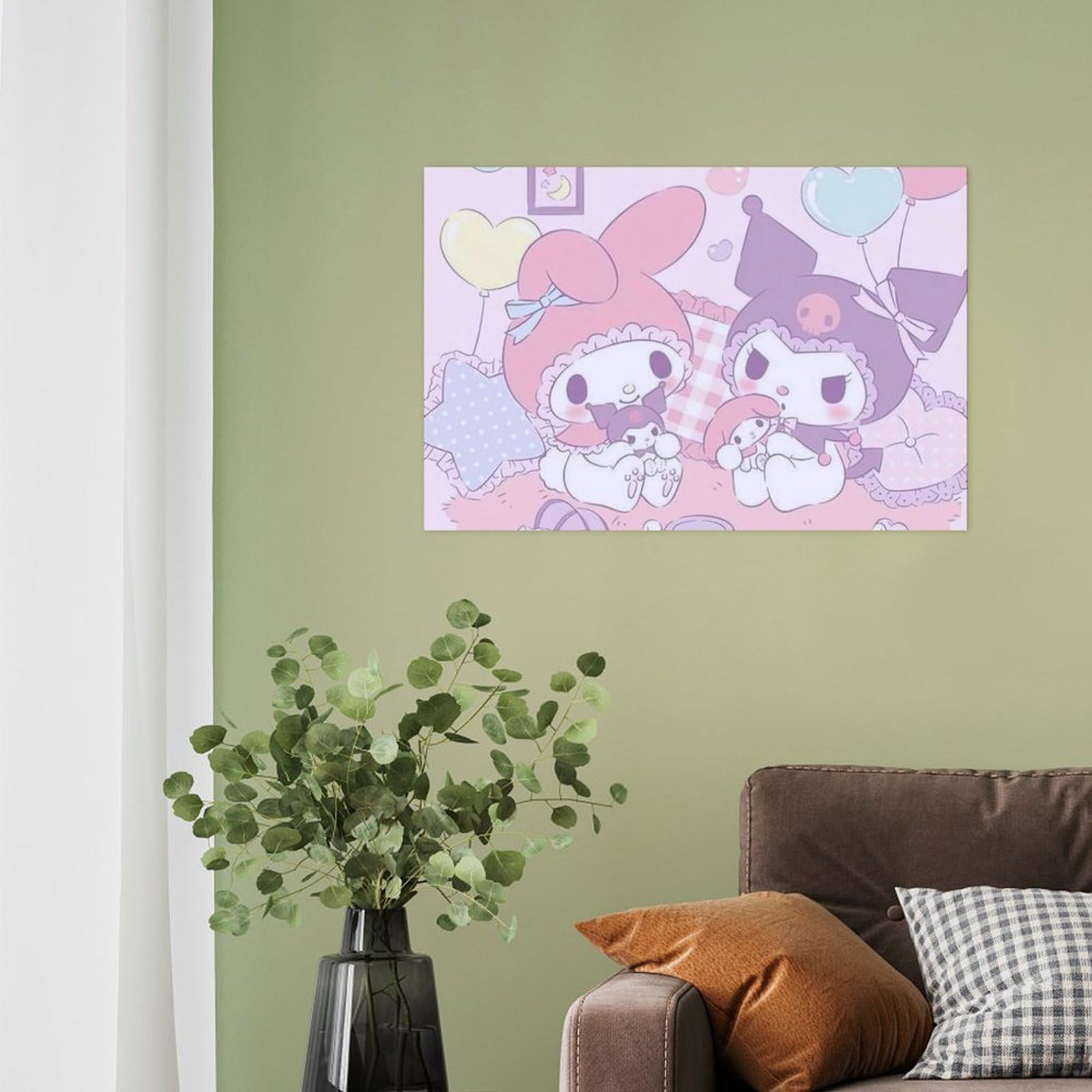 マイメロ ＆ キキララ ポスター 絵画 絵 壁掛け 715×585 インテリア Amazon.co.jp: マイメロポスター壁絵アートポスターインテリア絵画