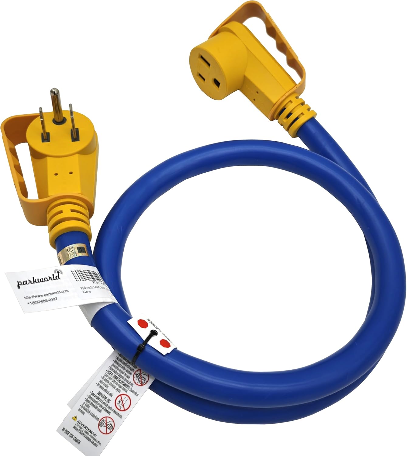 Parkworld 6AWG NEMA 6-50 Extension Cord 50 AMP, 250-Volt 6 Gauge Welder Extension Cord 50A 3-Prong 6-50P to 6-50R (5FT)