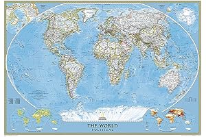 National Geographic World Map Mural