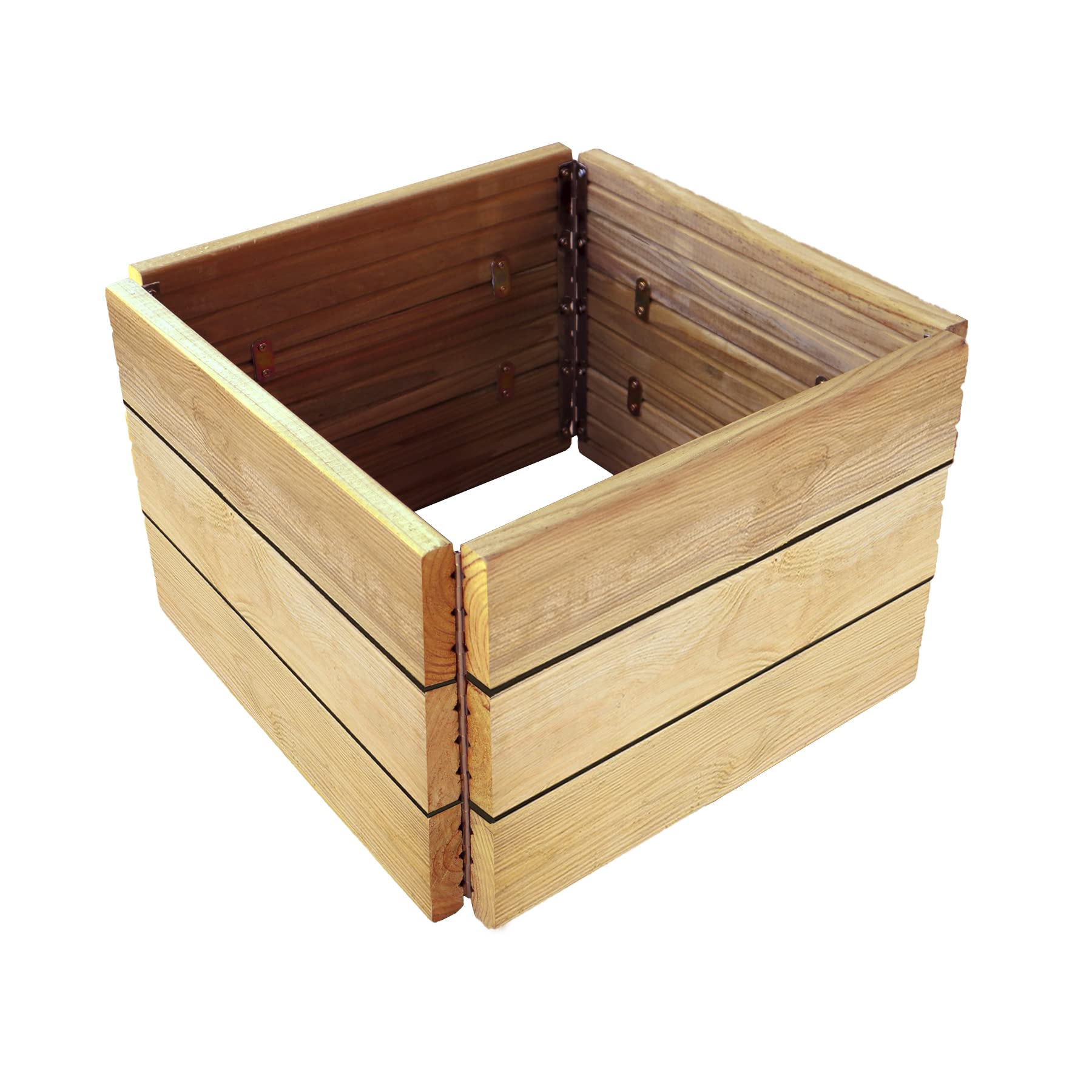 PLANTAWA Jardinera de Cultivo Ceres 40, Jardinera Exterior Cuadrada de Madera para Jardín o Terraza, 28 x 40 x 40 cm, Mesa de Cultivo para Huerto Urbano