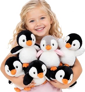 MaoGoLan 6Pcs Penguin Plush for Christmas Stuffed Animals Bulk for Girls