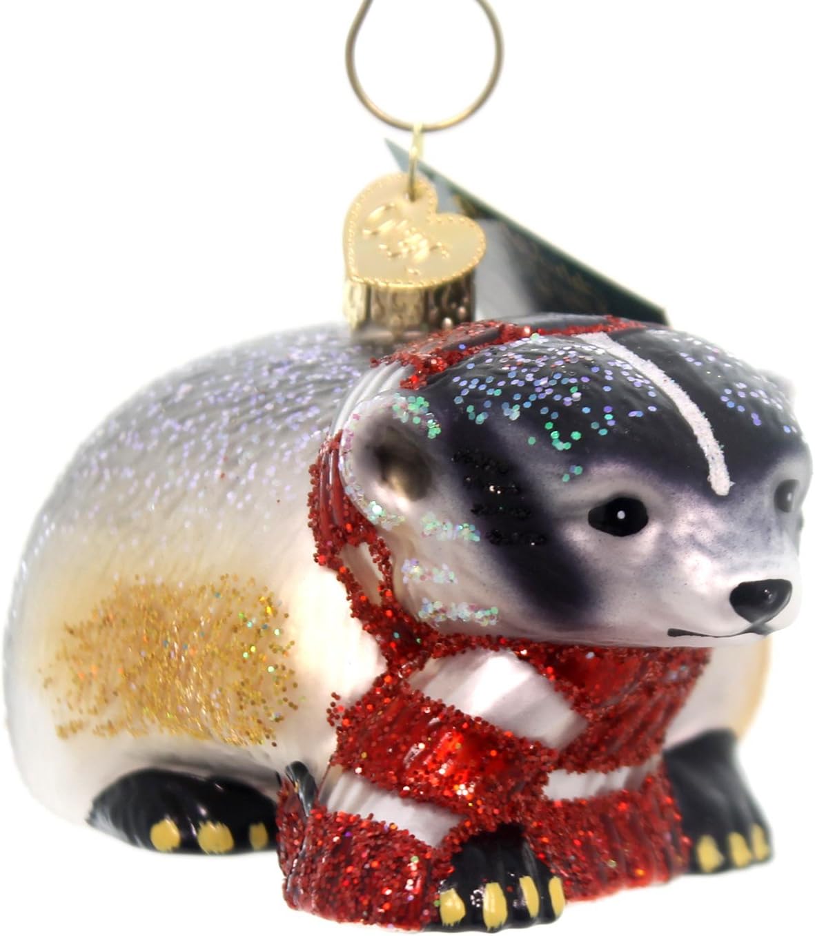 Old World Christmas Badger Glass Blown Ornament for Christmas Tree, Handcrafted Holiday Decoration, Wildlife Animal Collection - Image 4
