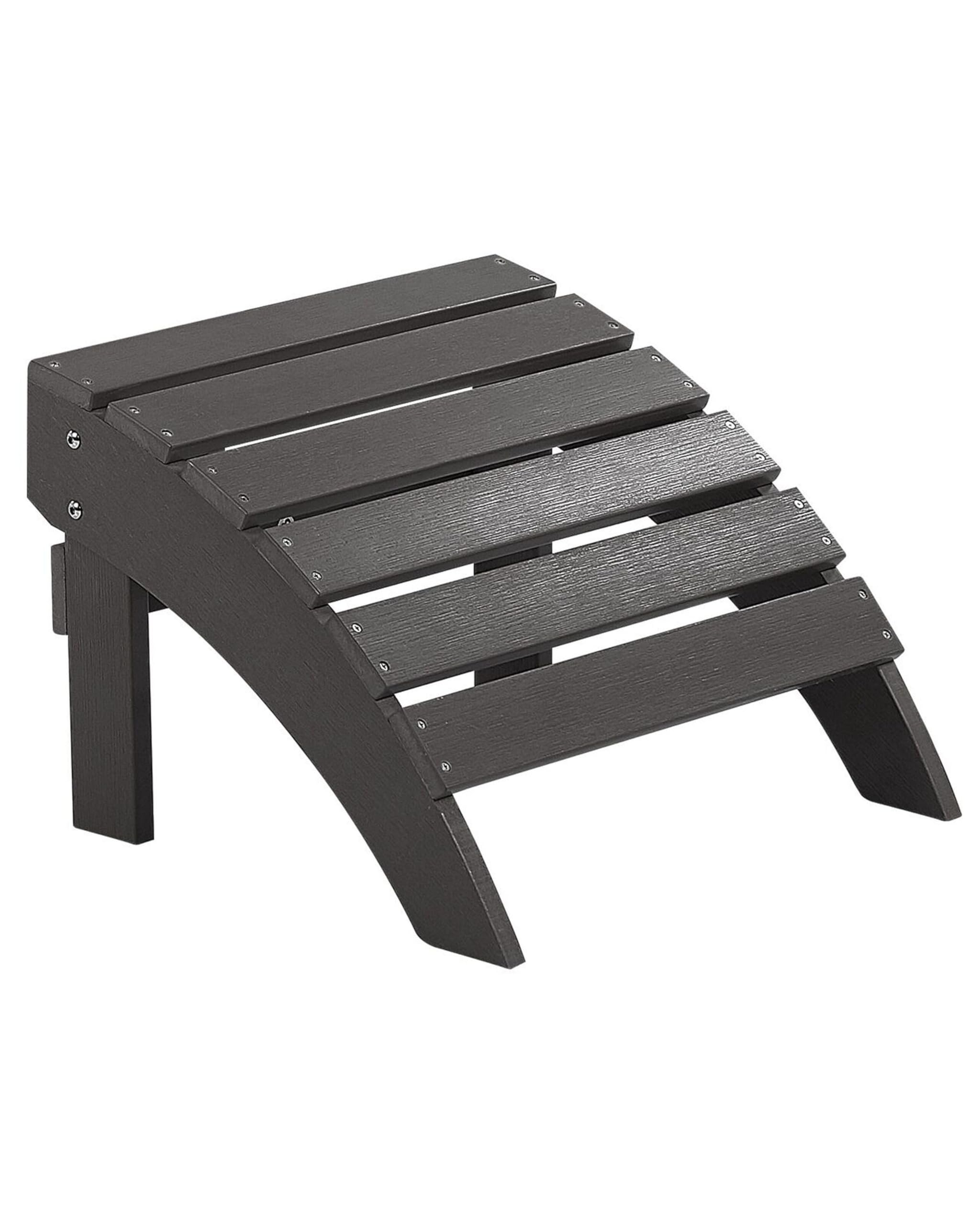 Beliani Garden Footstool Adirondack Dark Grey from B&Q
